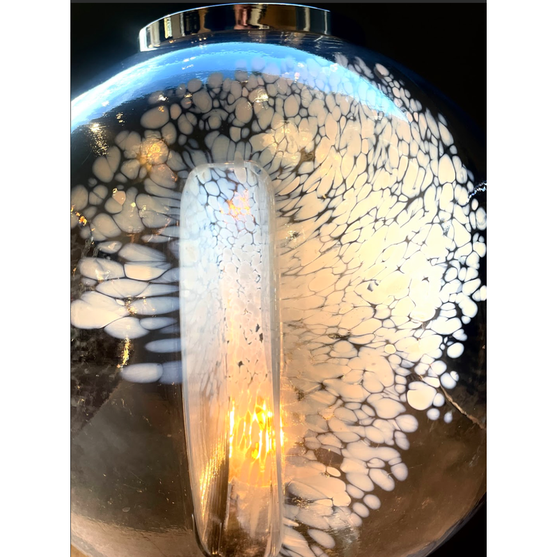 Lampada vintage in vetro di Murano di Toni Zuccheri, Italia 1970