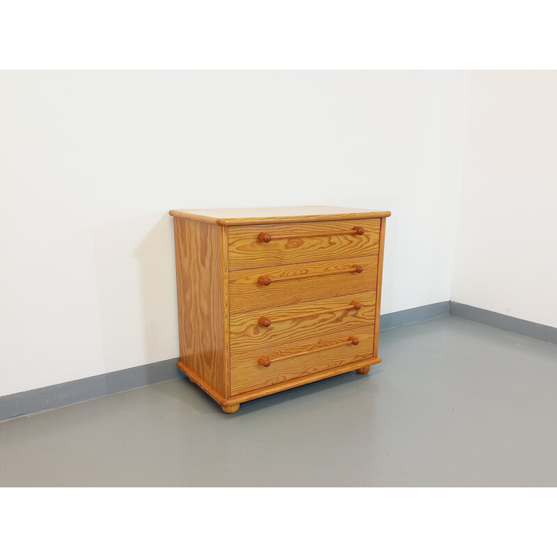 Vintage pine chest of drawers by Gautier, 1970