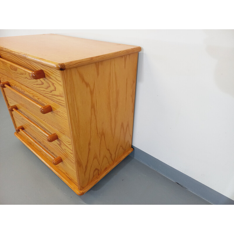 Vintage pine chest of drawers by Gautier, 1970