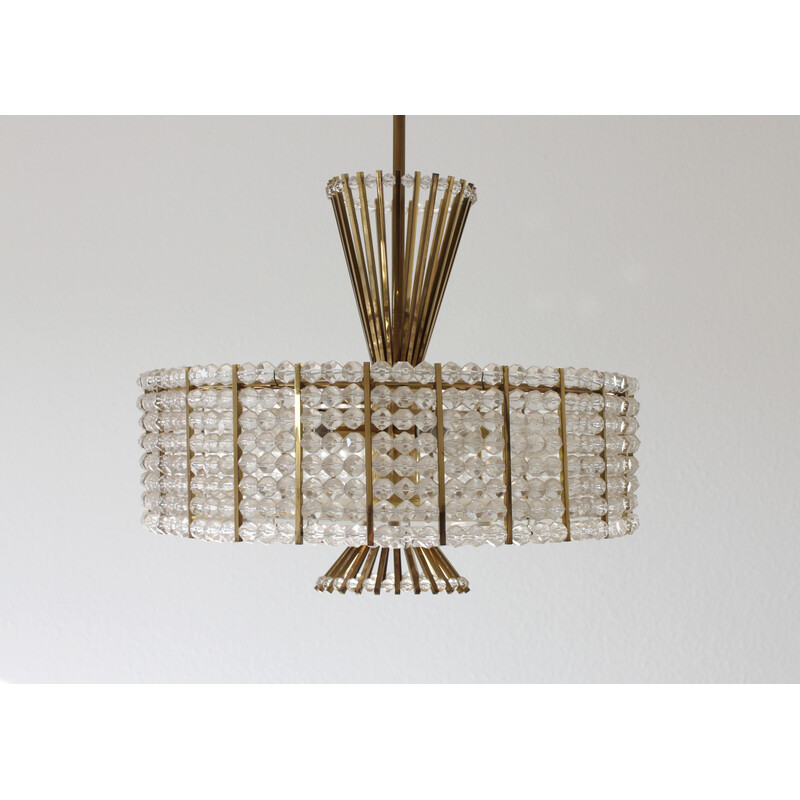 Vintage chandelier by Email Stejnar for Rupert Nikoll, 1960s