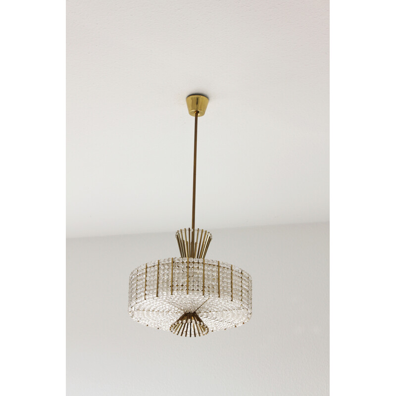 Vintage chandelier by Email Stejnar for Rupert Nikoll, 1960s