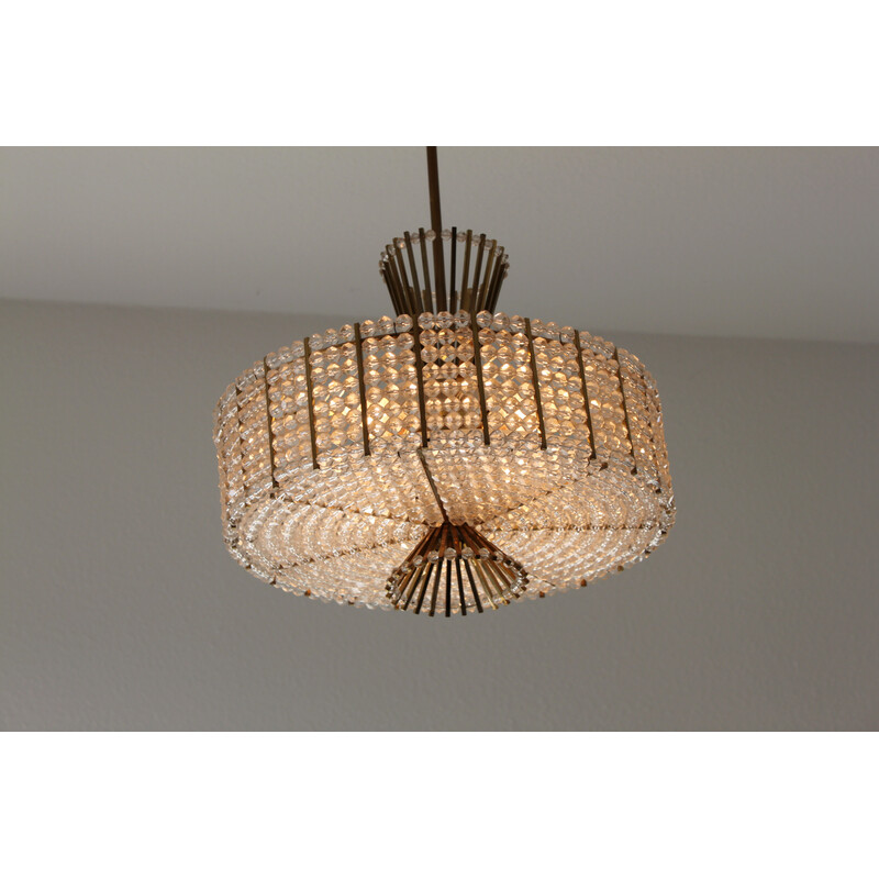 Vintage chandelier by Email Stejnar for Rupert Nikoll, 1960s