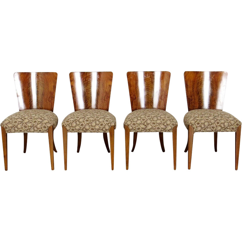 Ensemble de 4 chaises vintage par Jindřich Halabala pour Up Zavody