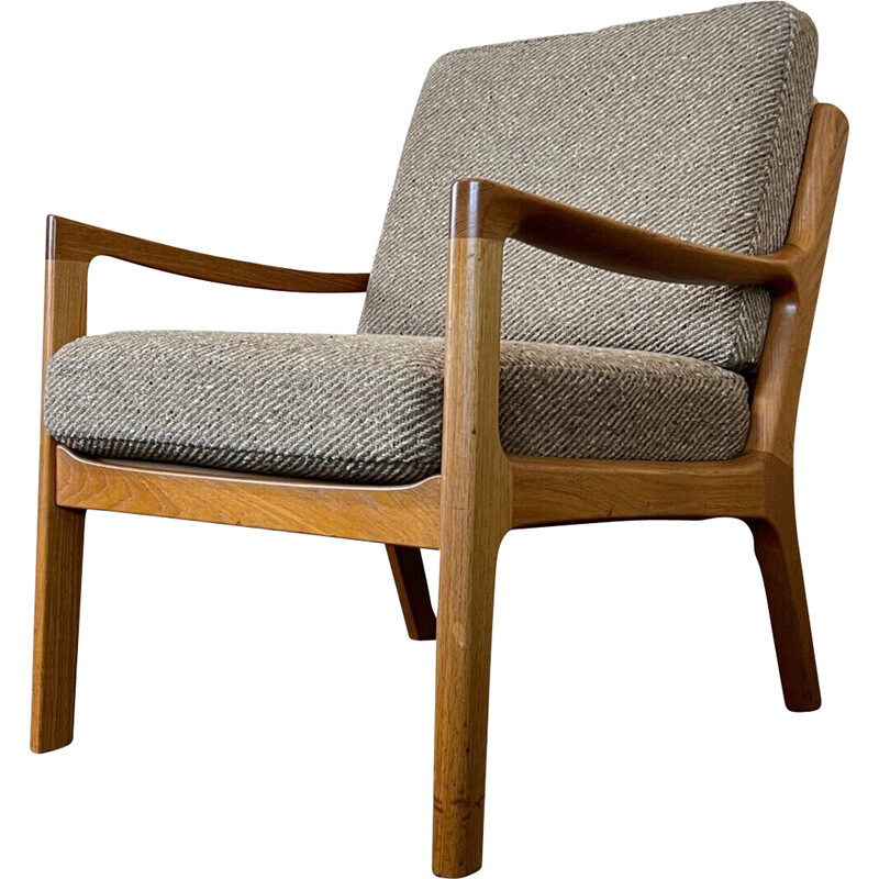 Fauteuil vintage en teck par Ole Wanscher pour Poul Jeppesens Møbelfabrik, 1960-1970