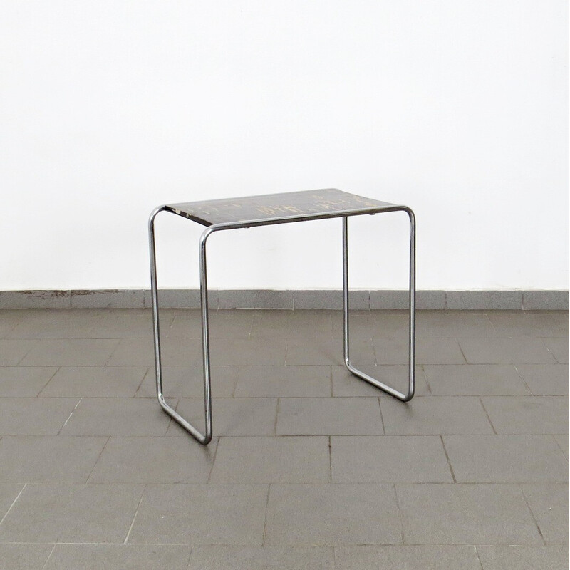 Vintage tubular side table by Marcel Breuer for Mücke Melder