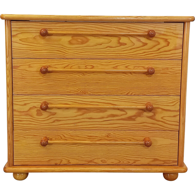 Vintage pine chest of drawers by Gautier, 1970