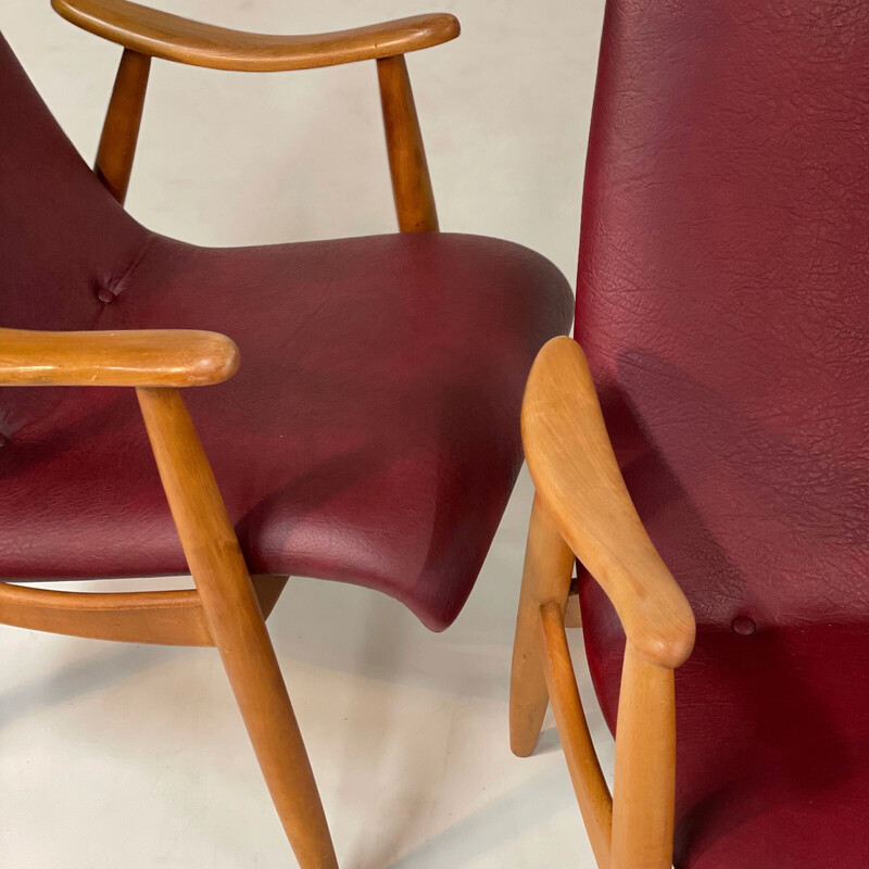 Paire de fauteuils vintage de Louis van Teeffelen pour Webe, 1960