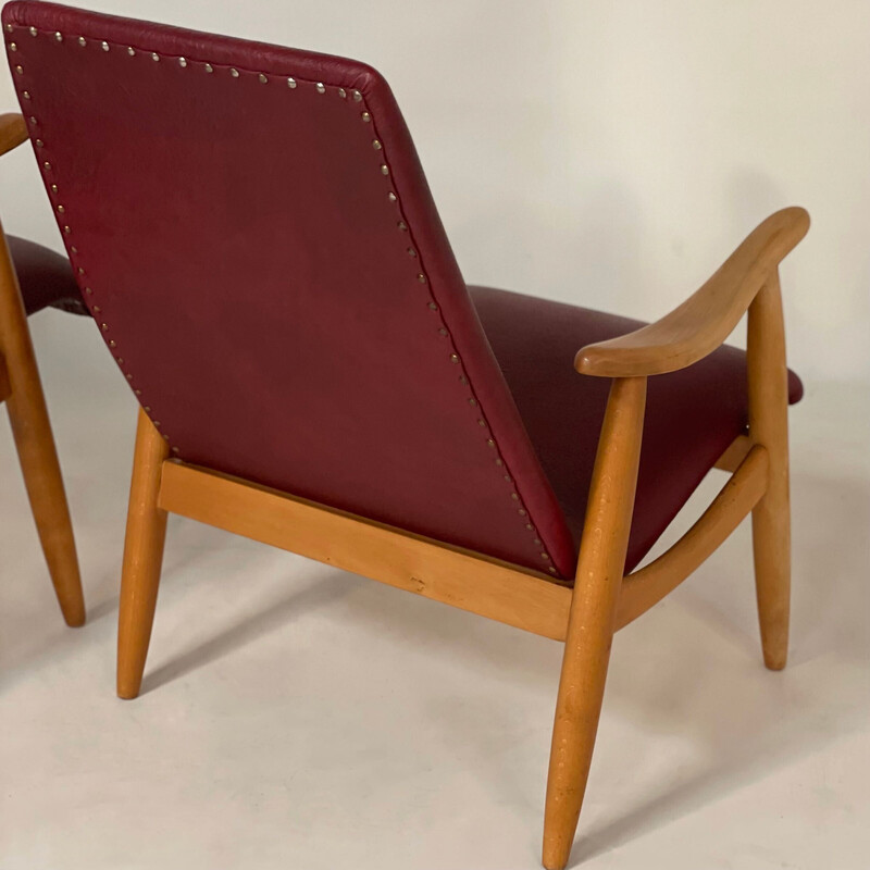 Paire de fauteuils vintage de Louis van Teeffelen pour Webe, 1960