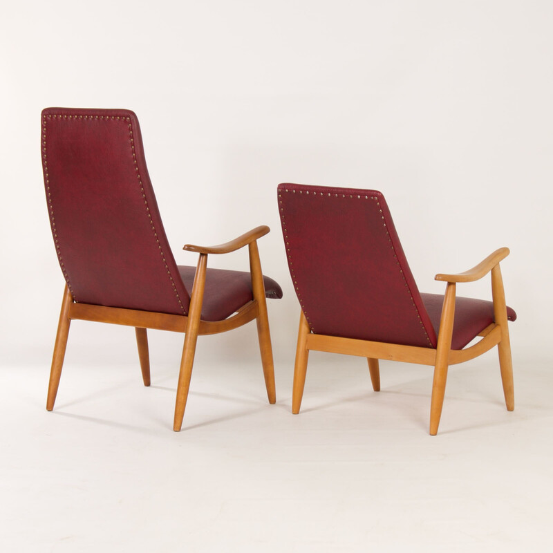 Pair of vintage armchairs by Louis van Teeffelen for Webe, 1960s
