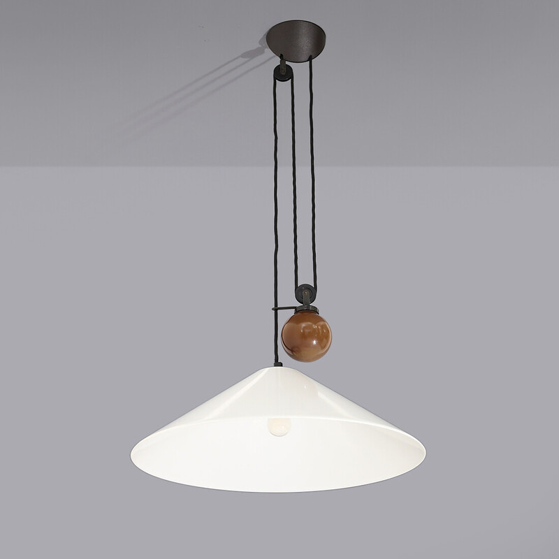 Vintage “Aggregato” up and down chandelier by Enzo Mari for Artemide, 1970s