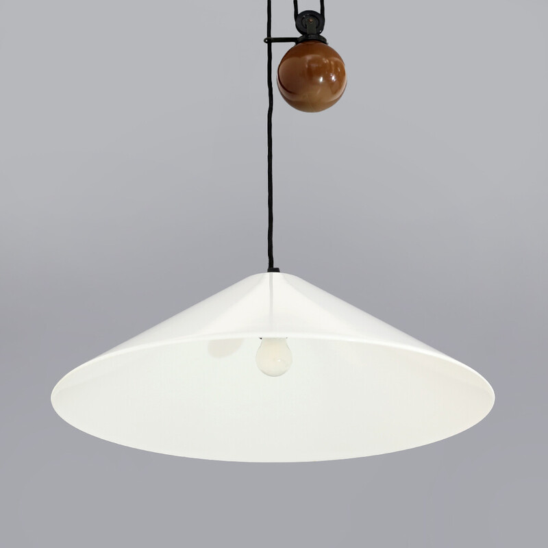 Vintage “Aggregato” up and down chandelier by Enzo Mari for Artemide, 1970s