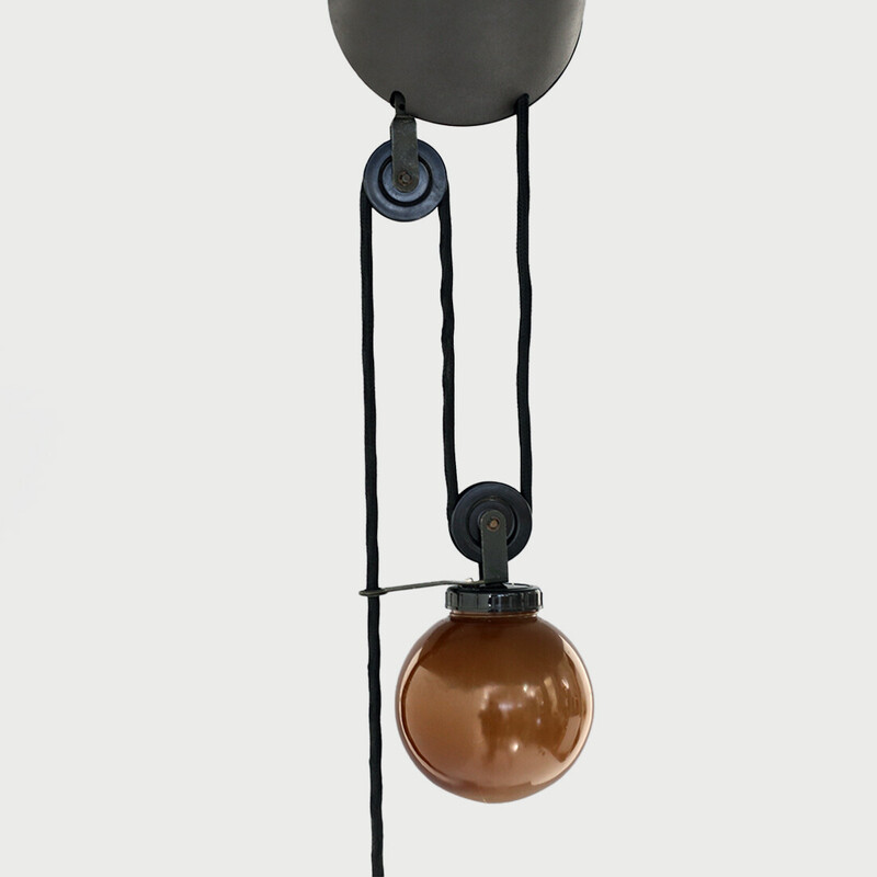 Vintage “Aggregato” up and down chandelier by Enzo Mari for Artemide, 1970s