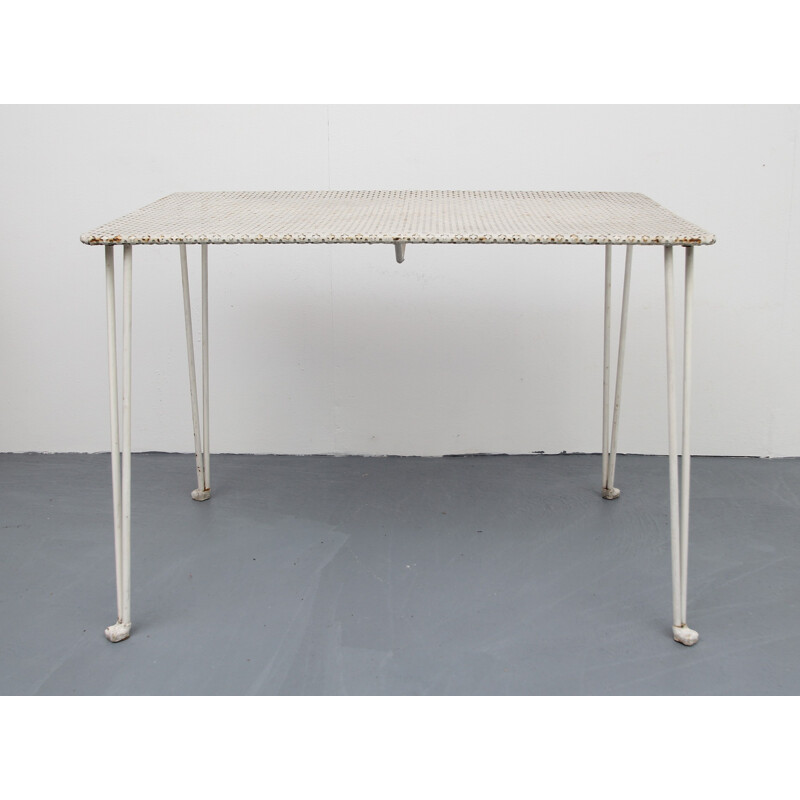 Table en métal blanc - 1950