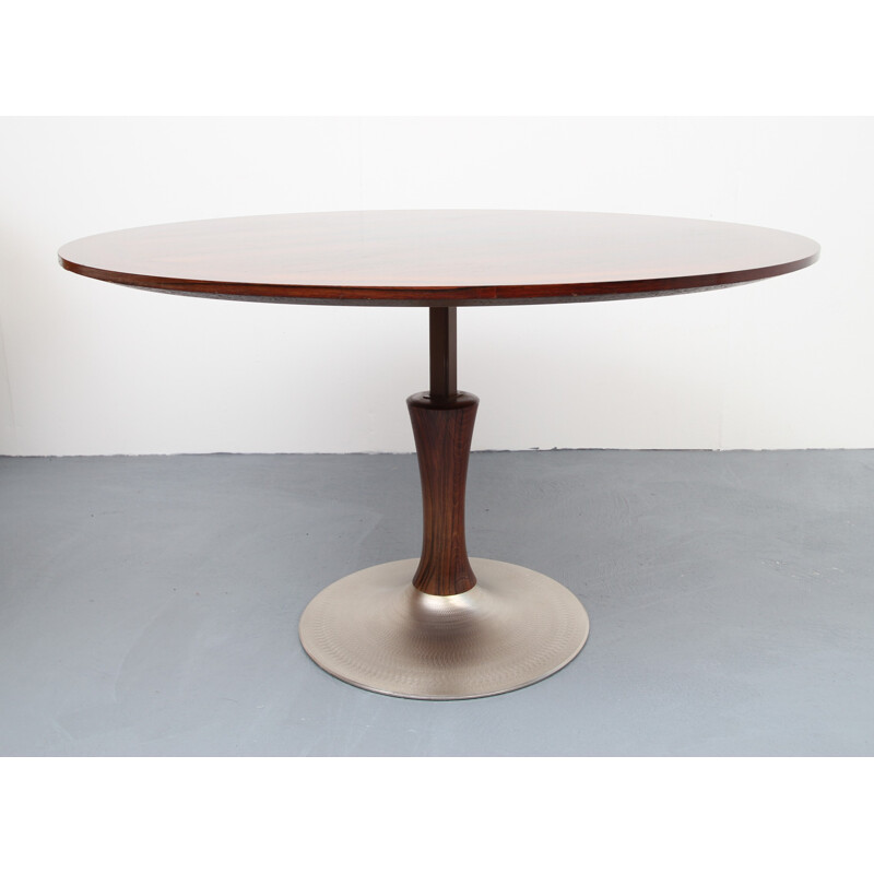 Tulip-shaped table in rosewood - 1970s