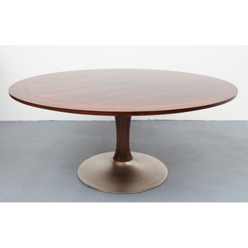 Tulip-shaped table in rosewood - 1970s