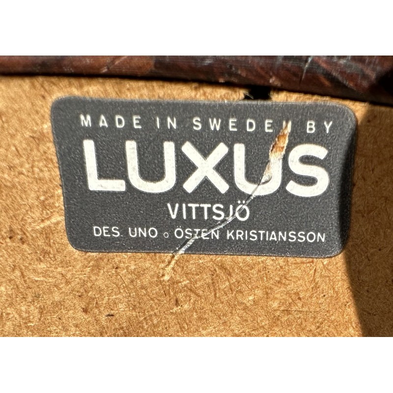 Runder Luxus-Santos-Wandspiegel aus Palisanderholz von Uno und Osten Kristiansson