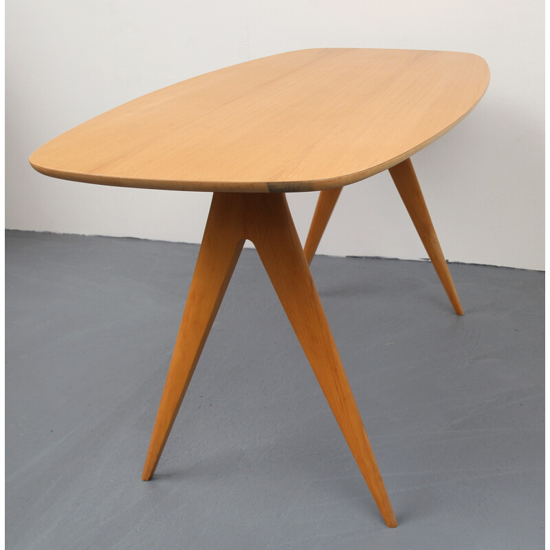 Cherry wood coffee table - 1950s