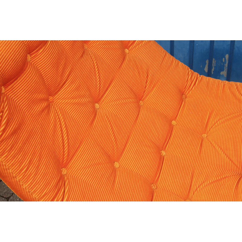 Large Orange Easy Chair - 1970s 