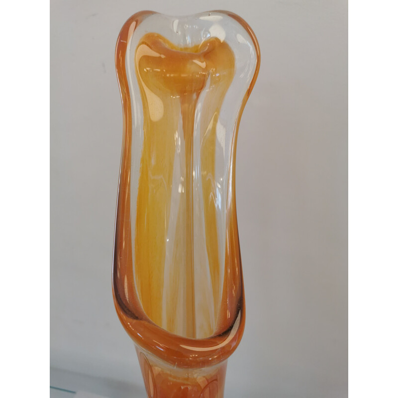 Vintage Murano glass sculpture vase, 1970