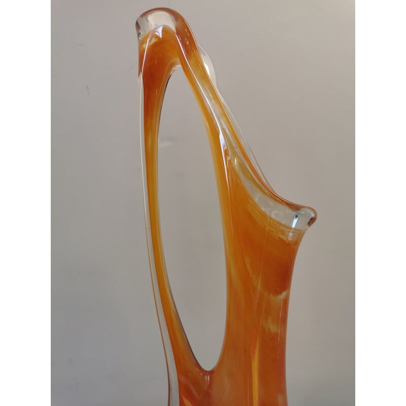 Vintage Murano glass sculpture vase, 1970