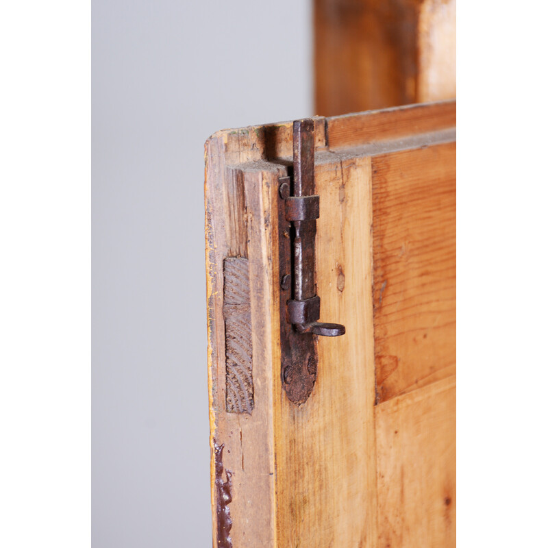 Vintage Biedermeier cabinet in spruce, Czechia 1800s