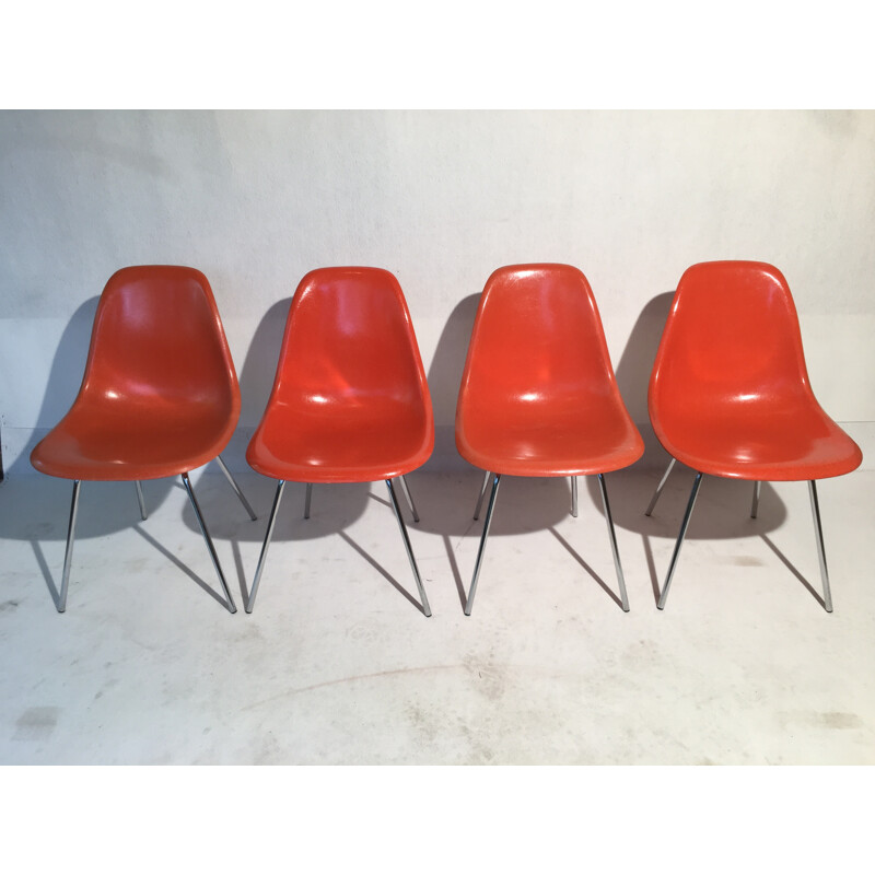 Eames Chairs DSK Orange for Vitra by Herman Miller - 1960s