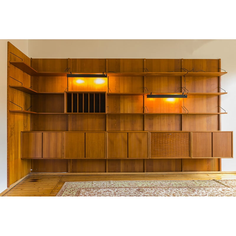 Vintage teak Royal system modular wall shelves by Poul Cadovius for Cado, 1960s