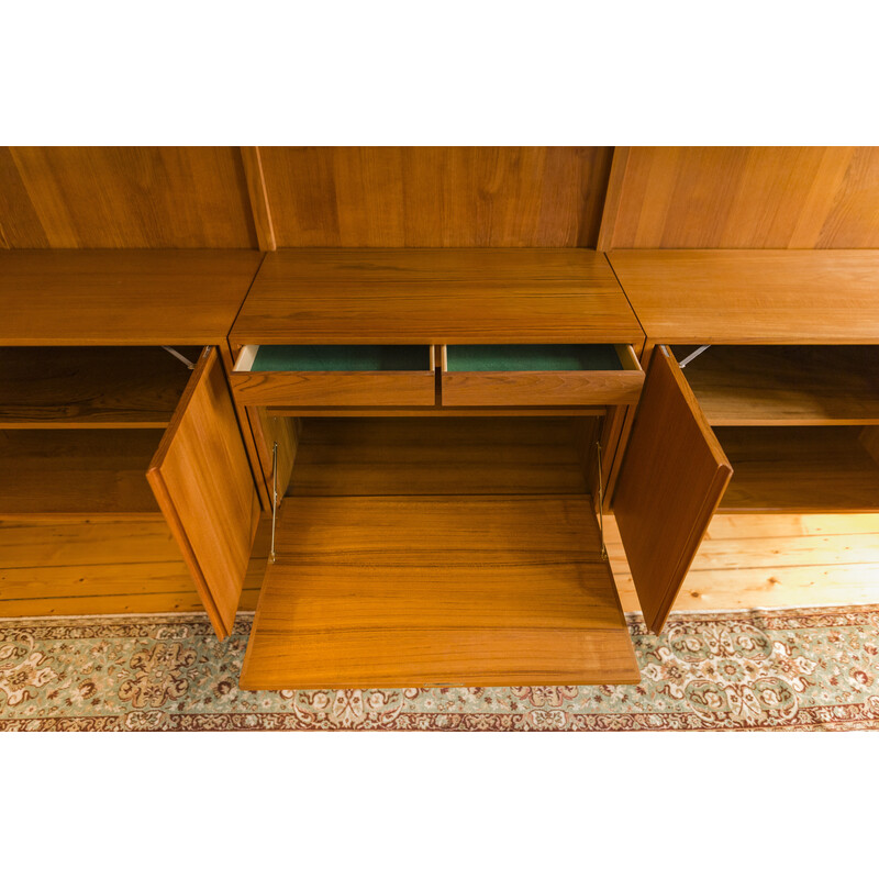 Vintage teak Royal systeem modulaire wandplanken van Poul Cadovius voor Cado, jaren 1960