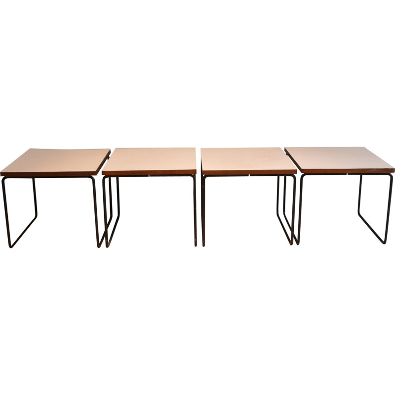 Pair of Volante tables by Pierre Guariche for Steiner - 1950s