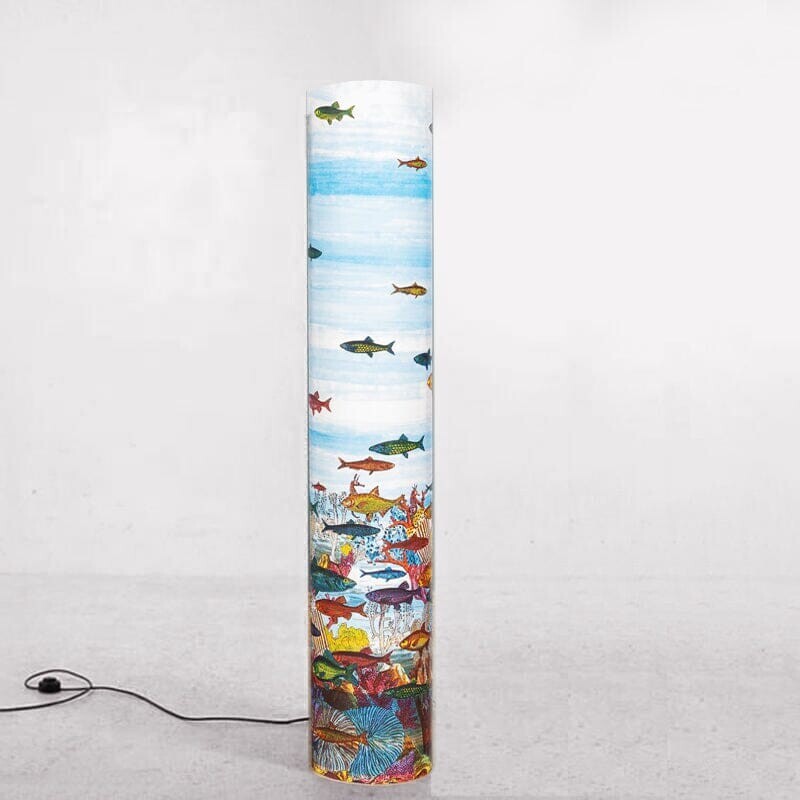 Lampadaire vintage "Aquarium" par Piero Fornasetti pour Antonangeli, 1990