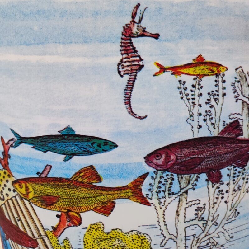 Lampadaire vintage "Aquarium" par Piero Fornasetti pour Antonangeli, 1990