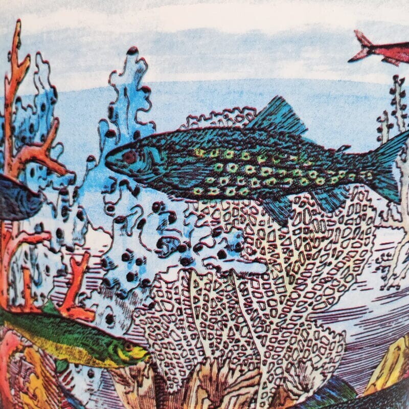 Candeeiro de chão Vintage "Aquarium" de Piero Fornasetti para Antonangeli, 1990