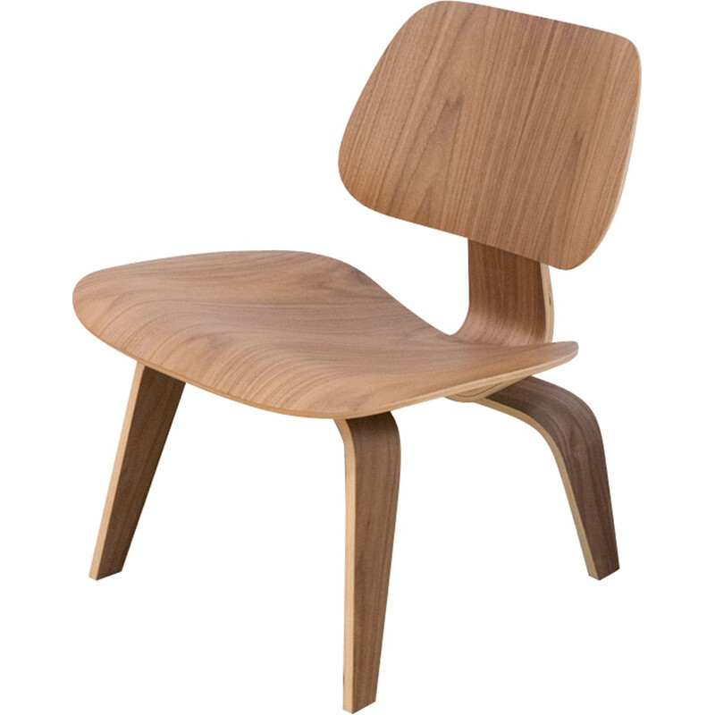 Herman miller "LCW" walnut armchair, Charles EAMES - 2000s