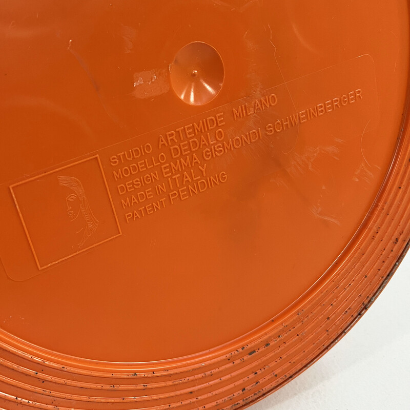 Portaombrelli Dedalo arancione vintage di Emma Gismondi Schweinberger per Artemide, 1960