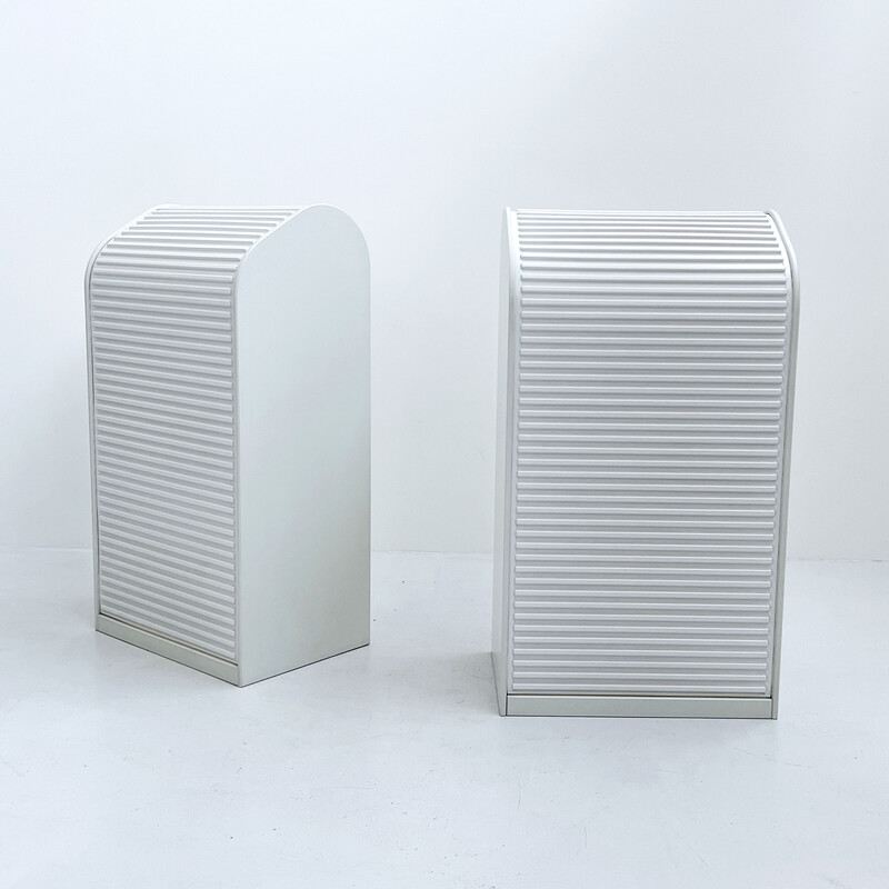 Vintage white A'dammer cabinet by Aldo van de Nieuwelaar for Pastoe, 1980s