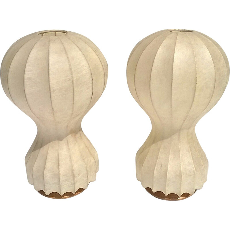 Set of two Cocoon table lamps by Flos Castiglioni - 1960s