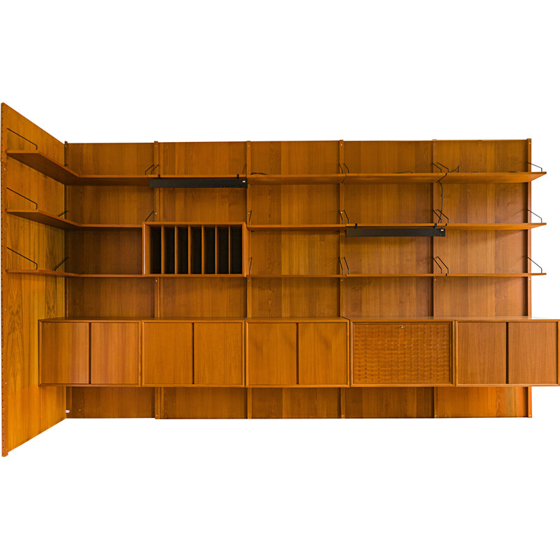 Vintage teak Royal system modular wall shelves by Poul Cadovius for Cado, 1960s