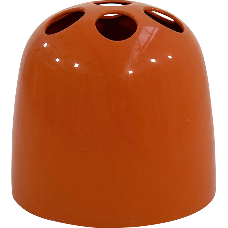 Vintage orange Dedalo umbrella stand by Emma Gismondi Schweinberger for Artemide, 1960s