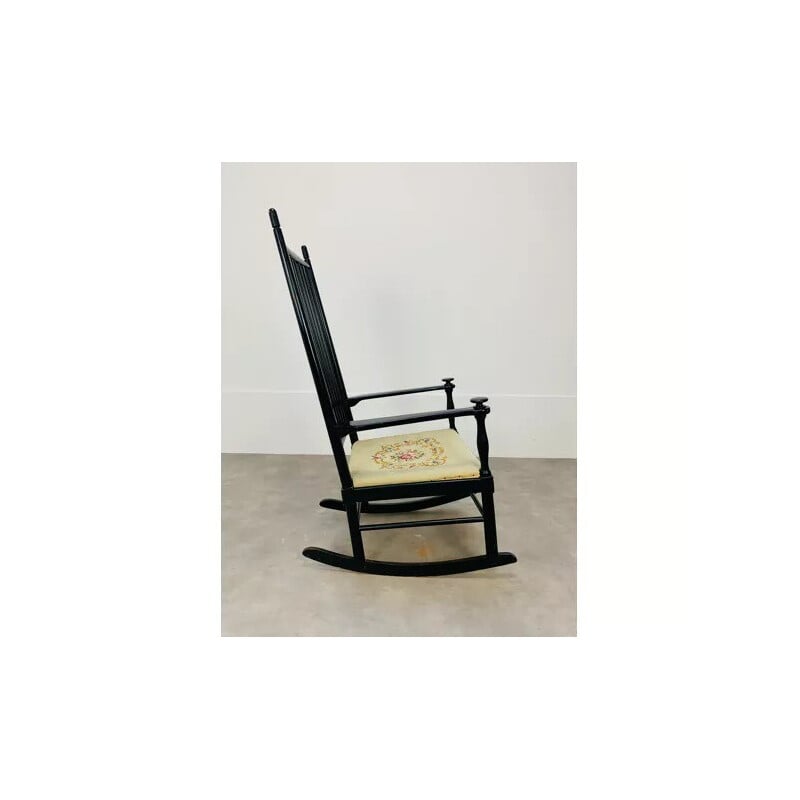 Chaise à bascule scandinave vintage de Karl Axel Adolfsson pour Gemla, Suède 1960