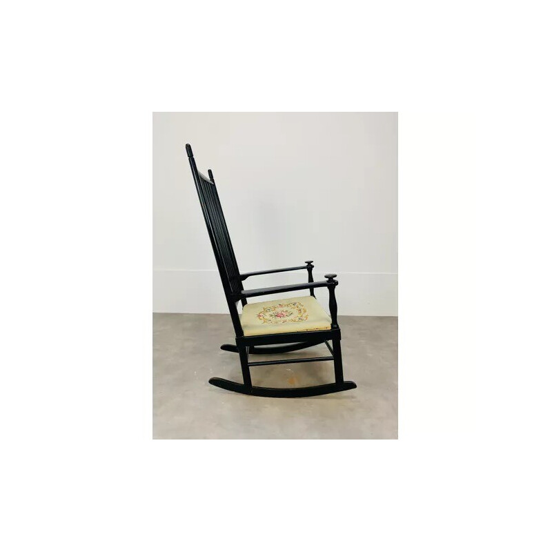 Scandinavian vintage rocking chair by Karl Axel Adolfsson for Gemla, Sweden 1960