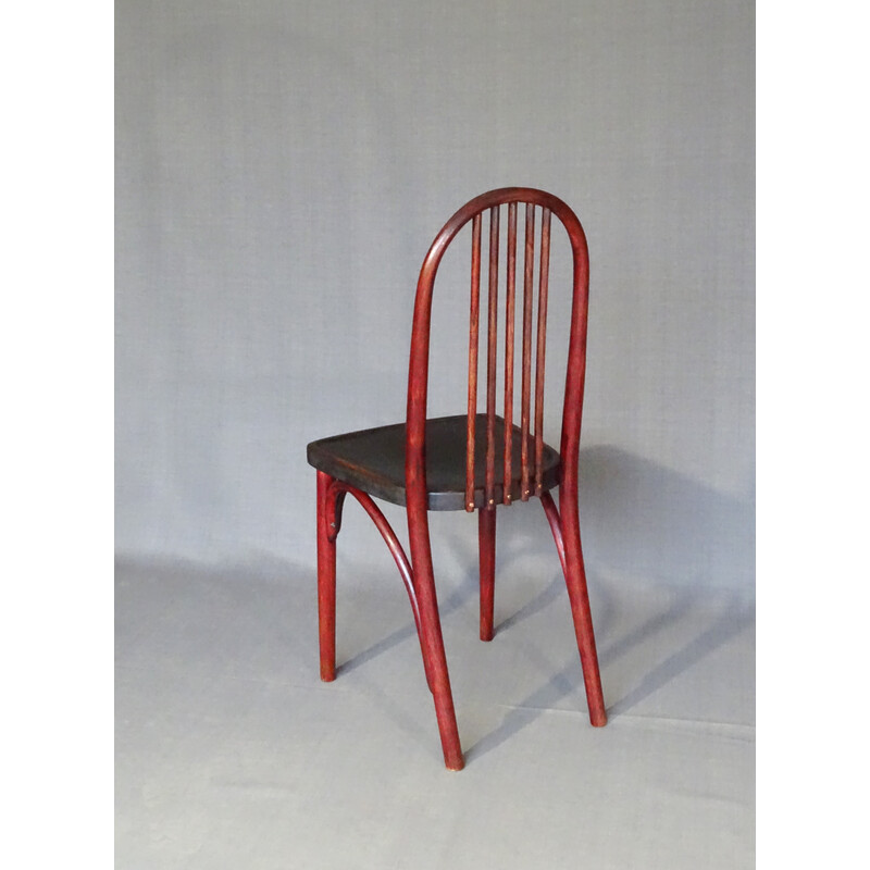 Set di 4 sedie Thonet vintage N°A643 in legno da bistrot, 1920