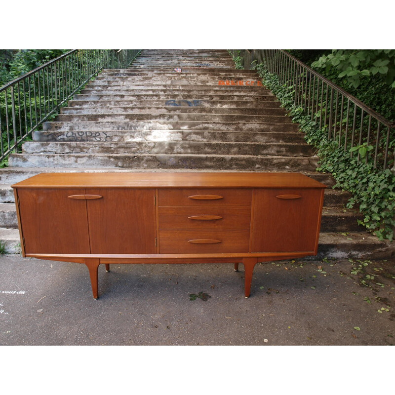 Sideboard in teak with several compartments - 1960s 