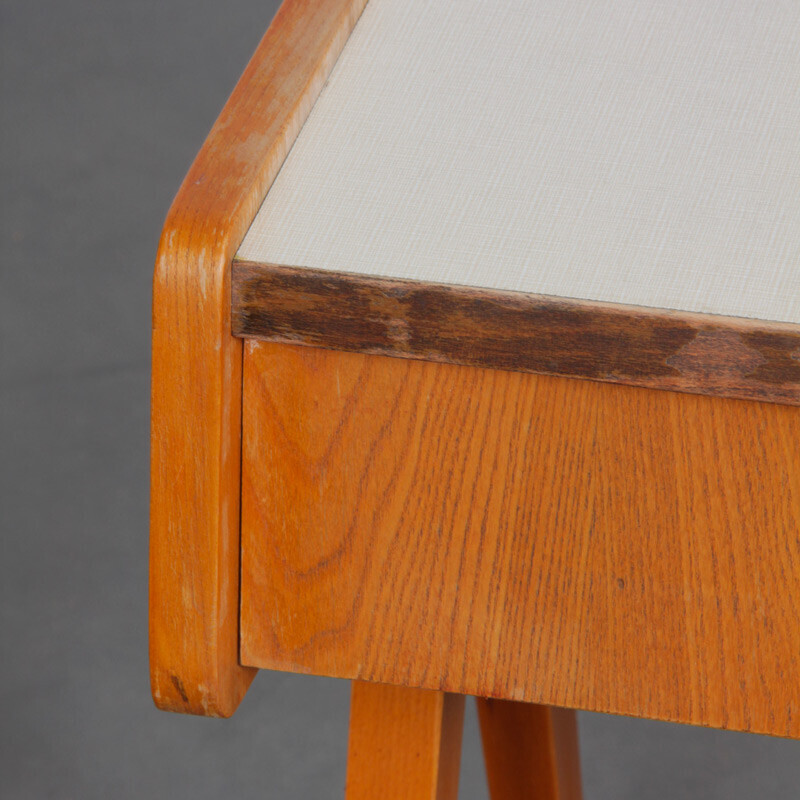 Pair of vintage night stands in wood and formica, 1970