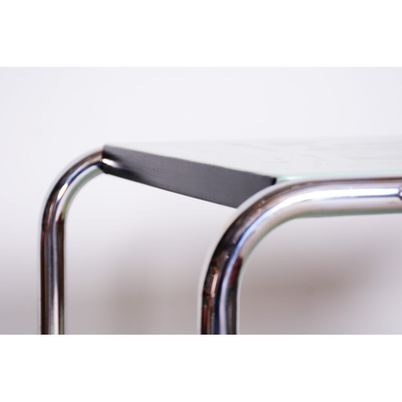 Vintage chrome and plated steel side table by Marcel Breuer for Thonet, Germany 1930