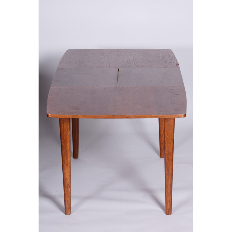 Table vintage en chêne par Jindrich Halabala pour Up Zavody, Tchécoslovaquie 1940