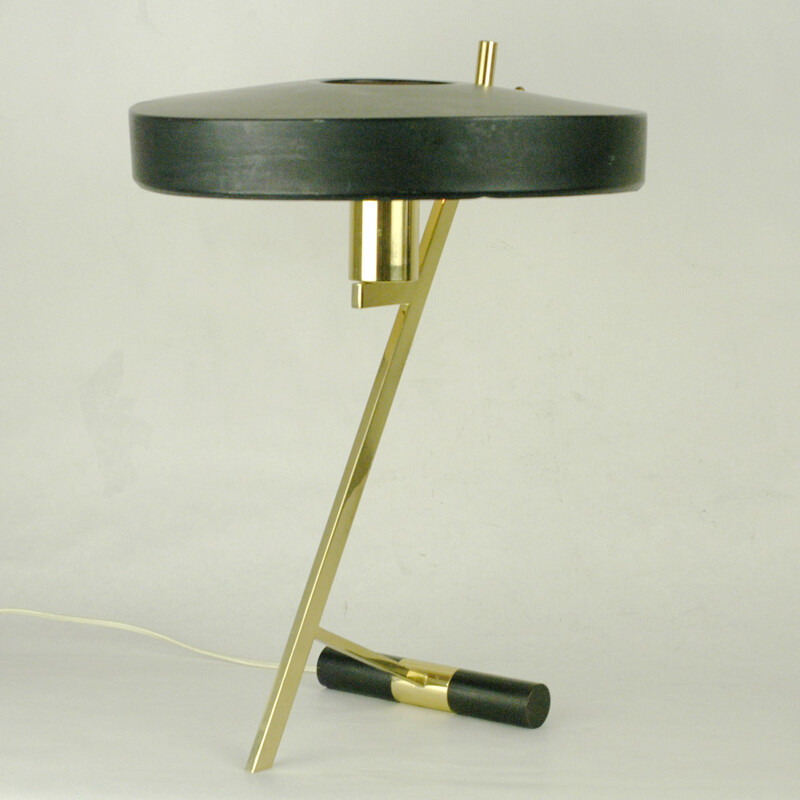 Z Brass Table Lamp by Louis Kalff for Philips - 1950s