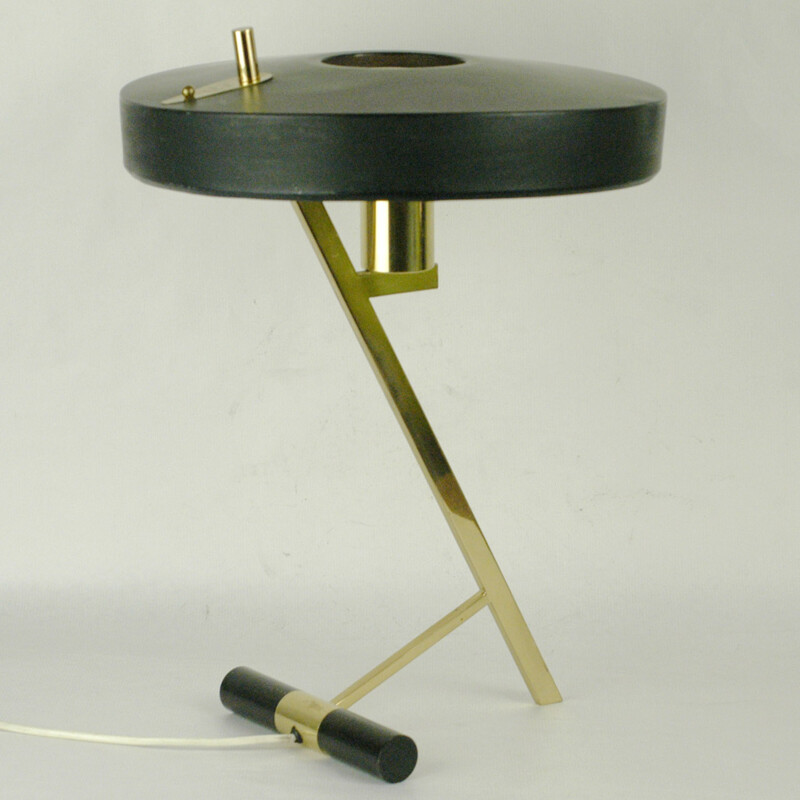 Lampe de table Z en laiton de Louis Kalff pour Philips - 1950
