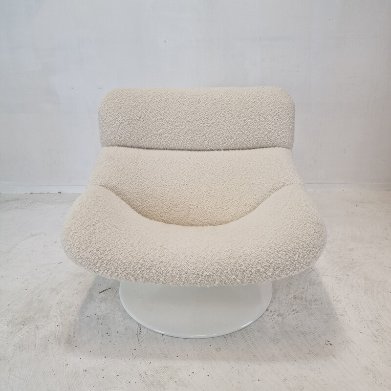 Sillón vintage de madera maciza F518 de Geoffrey Harcourt para Artifort, 1970