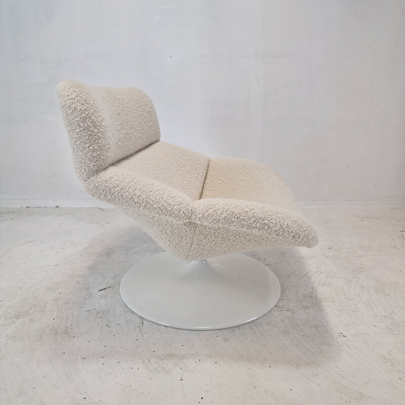 Sillón vintage de madera maciza F518 de Geoffrey Harcourt para Artifort, 1970