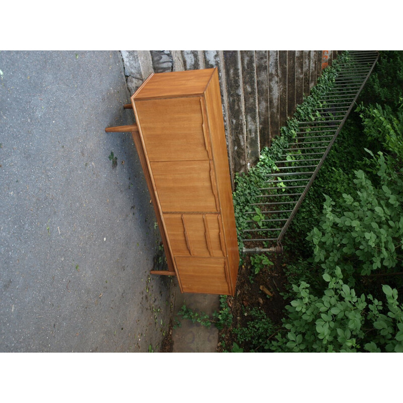 Sideboard in blond teakwood - 1960s